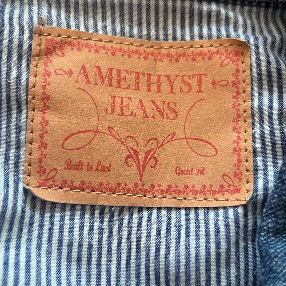 Amethyst Jean Embroiered Jacket Women's Medium - Picture 7 of 12
